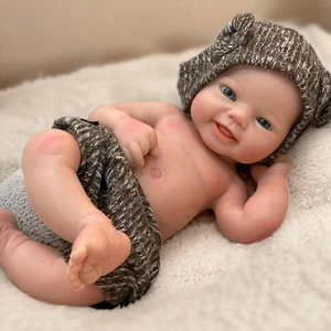 Full Body Silicone Baby Dolls -16 Inch Realistic Handmade Newborn Boy Dolls A... - Bild 1 von 9
