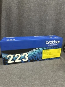 Cartucho de impresora de tóner amarillo estándar Brother TN223Y caja sellada genuina B2D - Imagen 1 de 6