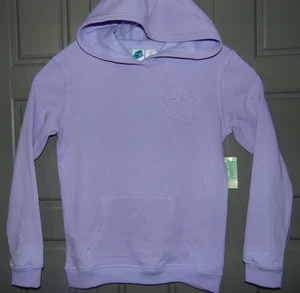 Felpa con cappuccio viola lilla bambina taglia 14 con stella in rilievo e tasche nuova con etichetta - Foto 1 di 7
