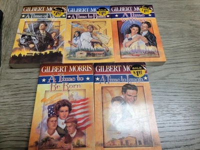 GILBERT MORRIS lot of 5 THE AMERICAN ODYSSEY series 1 3 4 5 6 Near complete - Image 1 of 2