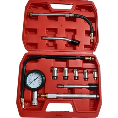11PCS Petrol Engine Cylinder Pressure Tester for Car Compression Test Gauge Kit - Image 1 of 4