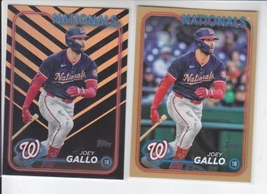 2 - 2024 Topps JOEY GALLO Gold /2024 + Halloween Foil Nationals US136 - Picture 1 of 2