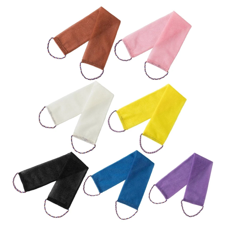 Exfoliating Washcloth African Net Sponge with Handles Comfortable Easy - Image 1 of 1