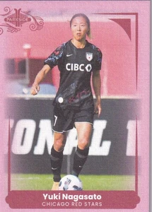 2022 Parkside NWSL Paramount Pink #1 Yuki Nagasato - #173/225 Chicago red Stars - Picture 1 of 2