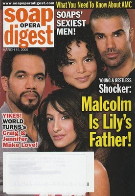 Soap Opera Digest Mar 15, 2005 SHEMAR MOORE-MARTHA BYRNE-TOM PELPHREY-SEXIEST M - Image 1 of 4