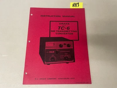 R.L. Drake TC-6 (6M) Transmitting Converter Instruction Manual - Image 1 of 4