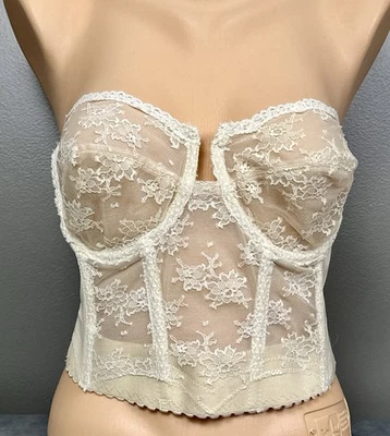 Bustie Smoothie Joven Sin Espalda De Colección Talla 38C Sin Tirantes Encaje Adler 480 EE. UU. Foto 1 de 4