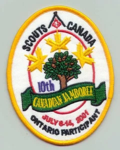 2001 Canada Scout Jamboree - ONTARIO SCOUTS Contingent Patch - Picture 1 of 1