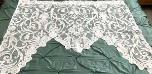 "Nueva cortina vintage floral blanca de encaje Jardiniere 60"" de ancho x 45"" de l" - Imagen 1 de 6