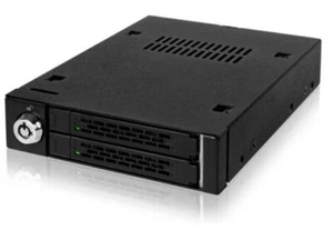 ICY DOCK MB992SK-B ToughArmor 2x2.5 SATA HDD SSD rack móvil completo metálico - Imagen 1 de 5