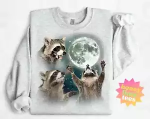 Three Raccoons T-Shirt, Funny Sweatshirt, sweatshirt men, sweatshirt women, Unis - Picture 1 of 20