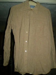 Vintage Pendleton Loop Collar Board Shirt Wool Surfer Tan Men’s Medium - Picture 1 of 5