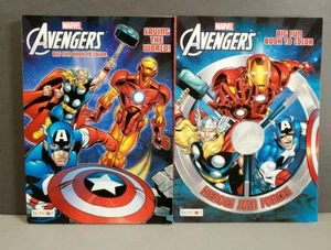 New Marvel Mighty Avengers coloring and activity book set 2 books 96 pages each - Picture 1 of 3
