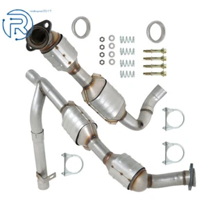 Y Pipe Catalytic Converter Set For 1999-2003 Ford F-150 & 1999 F-250 V8 5.4L 4WD - Picture 1 of 14
