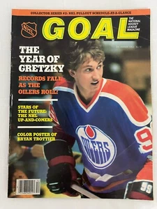 GOAL MAGAZINE DECEMBER 1982 WAYNE GRETZKY EDMONTON OILERS COVER MISSING POSTER - Picture 1 of 6