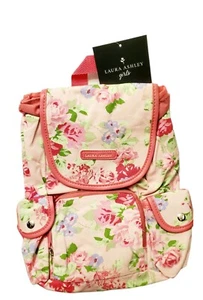 Laura Ashley Girls Mini Back Pack Floral Pink. NEW WITH TAG - Picture 1 of 2