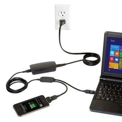 Targus APA72US 45W Netbook AC Charger w/6 Power Tips Charge Two Devices at Once - Image 1 of 3