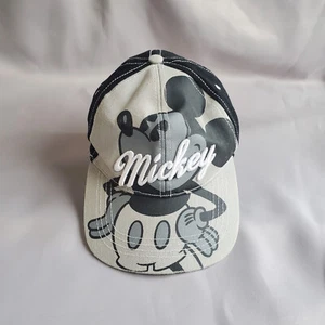 Cappello Berretto Snapback Topolino Gioventù Nero Bianco Grigio - Foto 1 di 5