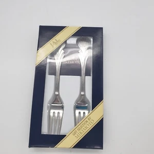 Mikimoto Japan Airlines 2 Count Forks - Shell Shape Flatware Gift Set - Picture 1 of 10