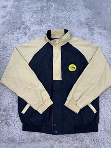 VTG HILTON Active Apparel Jacket Mens Large T-Snap Harrington Windbreaker Coat - Picture 1 of 11