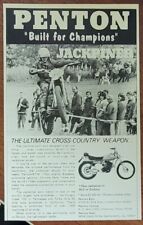 1969 Bay City Moto Cross 5 p Motorcycle Print Article Gary Bailey Larson  Penton