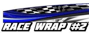 RACE CAR GRAPHICS #2, Half Wrap Vinyl Decal IMCA Late Model Dirt Trailer Truck - Picture 1 of 3