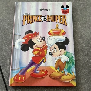 Walt Disney's The Prince And The Pauper Hardcover Book Vintage 1993 Mickey Mouse - Picture 1 of 10