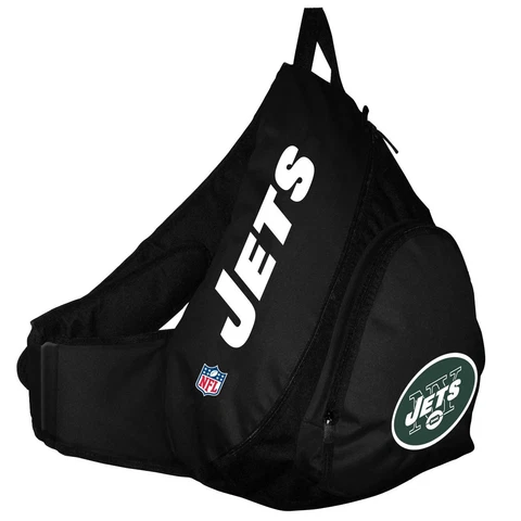 New York Jets NFL Black SlingBack Book Bag Camera Case Back Pack School Travel Cover