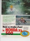 advertising Pubblicità -TEST  HONDA XL 500  1980-MAXIMOTO MOTOGIAPPONESI ENDURO