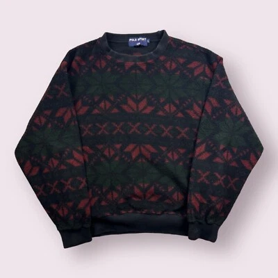 Moletom de lã vintage Ralph Lauren asteca floco de neve lã ocidental anos 90 tamanho G - Imagem 1 de 4