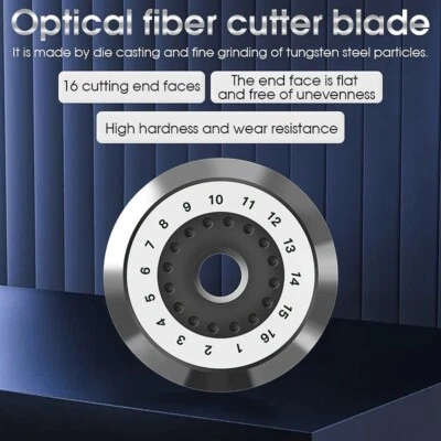 Optical Fiber Cleaver Blade Apply Fusion Splice Cutters Tools 16 Plane Blades - Image 1 of 4