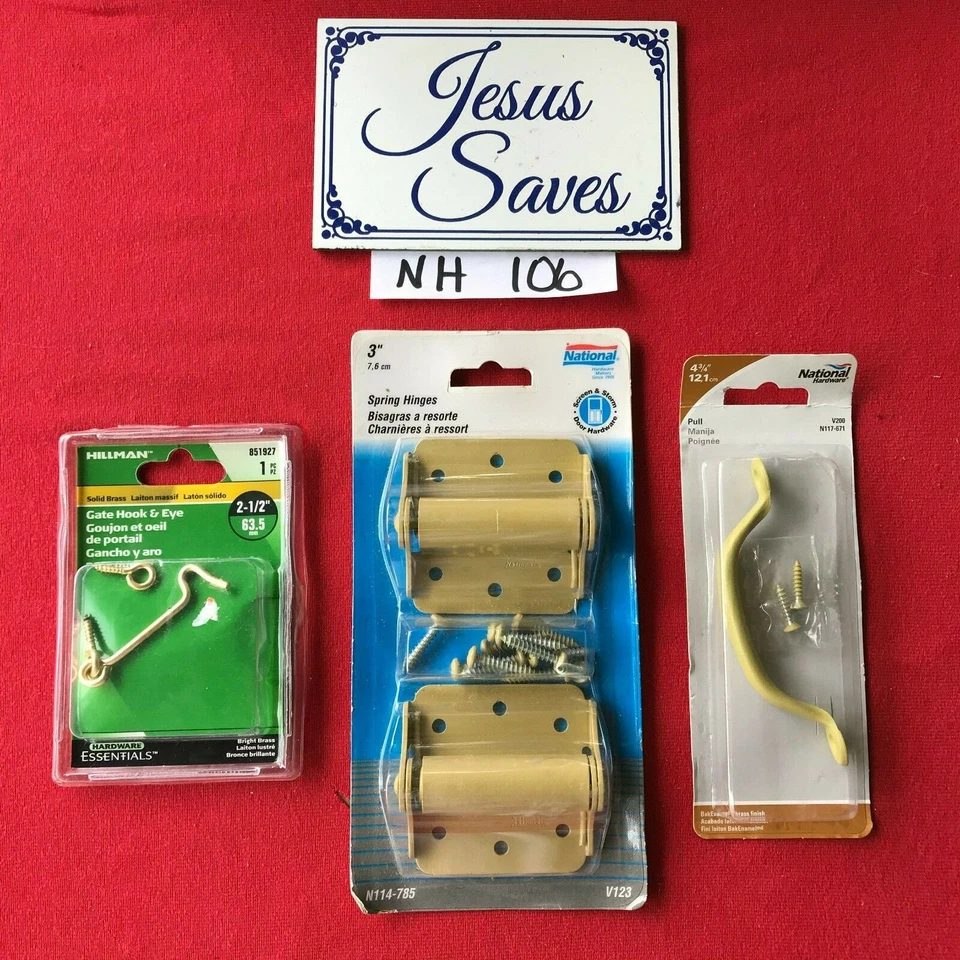  Lot Of National Hardware N114-785 Heavy Duty Spring & Handle and Latch     106  - Image 1 of 1