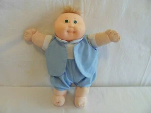 CABBAGE PATCH KID Preemie Baby Doll 14" Green Eyes Lt. Beige Hair Tuft 1978-1982 - Picture 1 of 12