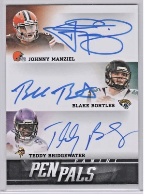 National Treasures Manziel Bortles Bridgewater Carr Garoppolo Pen Pals Six 2014 Foto 1 de 2