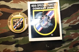 46th Special Forces Company Thailand 1966-72 Vietnam era Challenge Coin & decal - Picture 1 of 6