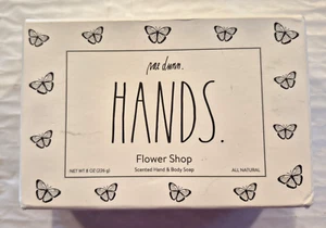 Rae Dunn HANDS Flower Shop Scented Hand & Body Soap Bar 8 oz USA NEW In Box - Picture 1 of 7