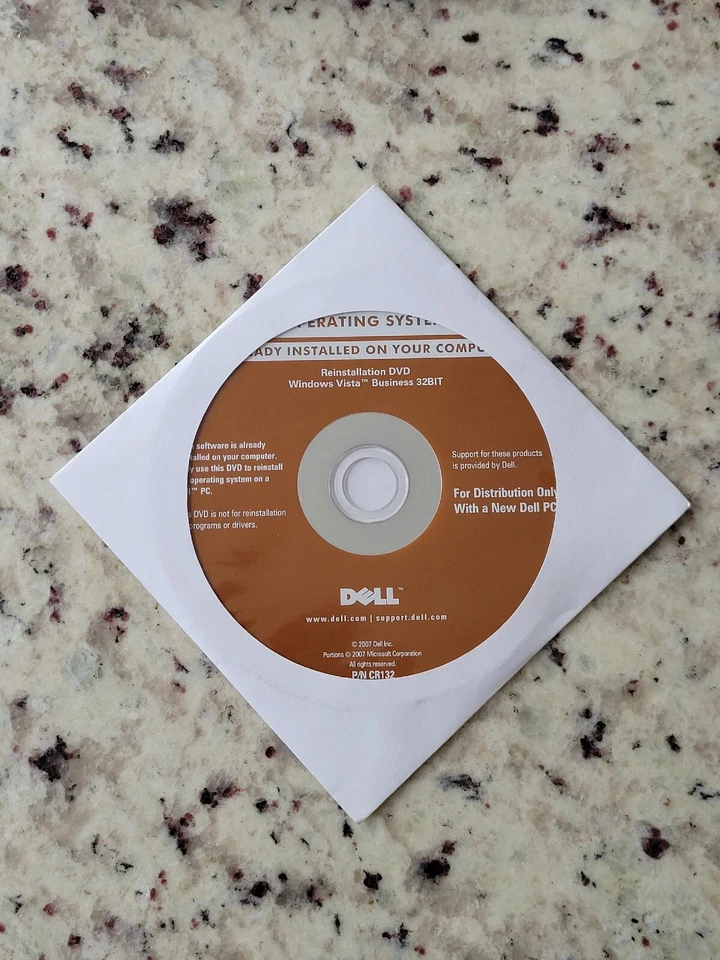 Dell Microsoft Windows Vista Business 32BIT Reinstallation DVD New - Image 1 of 3
