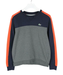 LACOSTE Sport Sweatshirt Men's LARGE Multicolor Logo Round Neck Pullover - Picture 1 of 8