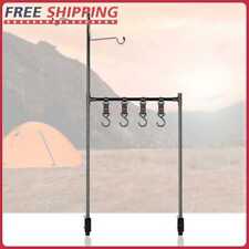 Camping Desktop Shelves Tableware Storage Rack Bracket (1 Layer+Lamp Holder)