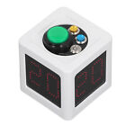 Poker Shot Clock Seconds Countdown Rechargeable 1.4in 4 Sides Cube Timer(US)