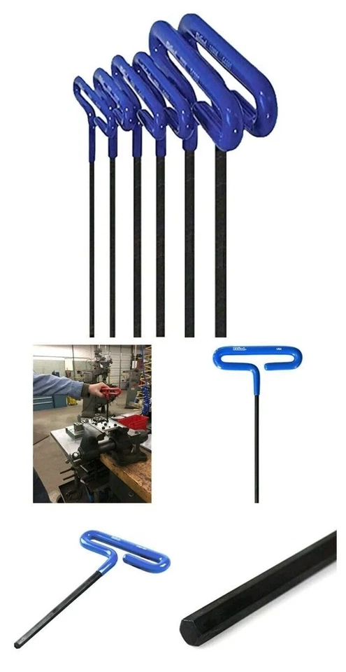 EKLIND  Cushion Grip Hex T-Key allen wrench - 6pc set Metric MM sizes 2-6 - Image 1 of 1