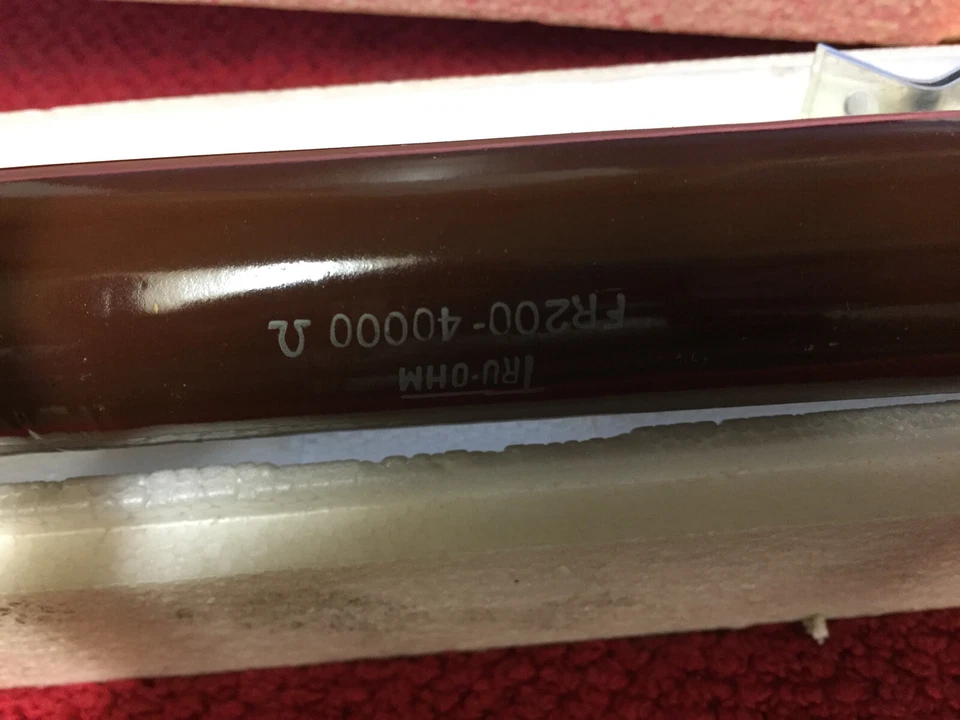 FR200- 40000 TRU OHM RESISTOR 40.000 OHMS 200 WATTS - Image 1 of 1