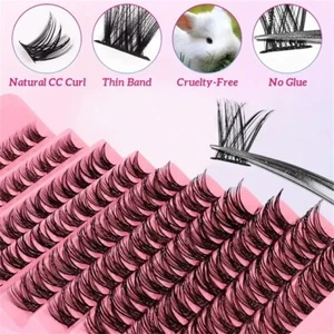 Cluster Lashes Extensions 8-16mm Individual Fluffy Natural Look Lash Clusters UK - Picture 1 of 10