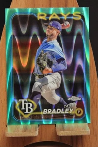 2024 Topps Chrome Taj Bradley AQUA RAYWAVE /199 - Picture 1 of 3