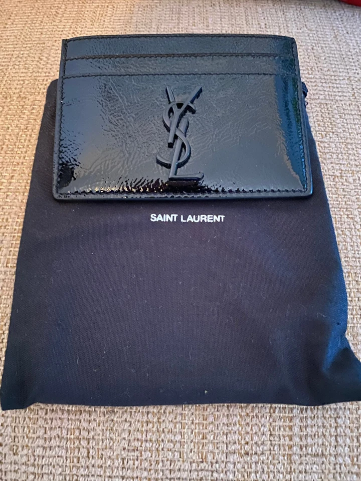 Saint Laurent YSL Logo Cardholder Gloss Black - Image 1 of 1