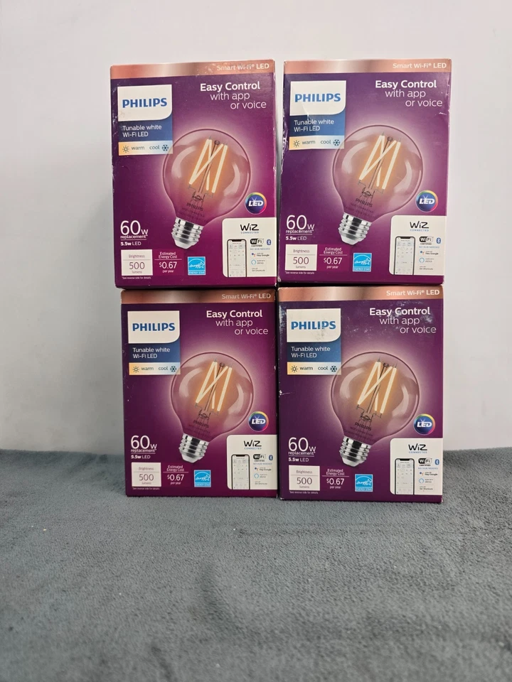 Philips 567214 Smart Wi-Fi Vintage Edison LED Bulb 60W Eq. Tunable White 1-Pac