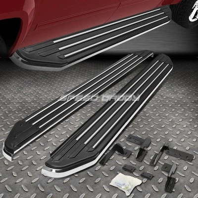 FOR 06-12 TOYOTA RAV4 XA30 BLACK ALUMINUM 5.5" FLAT SIDE STEP BAR RUNNING BOARD - Image 1 of 4