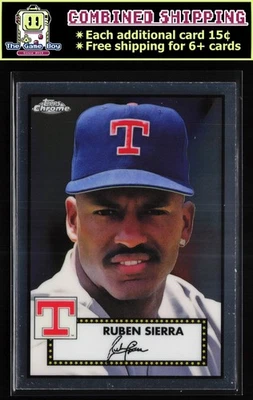 2021 Topps Chrome Platinum Anniversary #567 Ruben Sierra Texas Rangers - Image 1 of 2