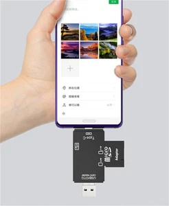 6in1 USB 2.0 Flash Drive TF Kartenleser Adapter Typ C OTG für Android PC - Bild 1 von 14