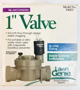 Válvula en línea Lawn Gene 1" modelo 54003 ~ ¡Nueva! - Imagen 1 de 5